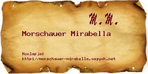 Morschauer Mirabella névjegykártya
